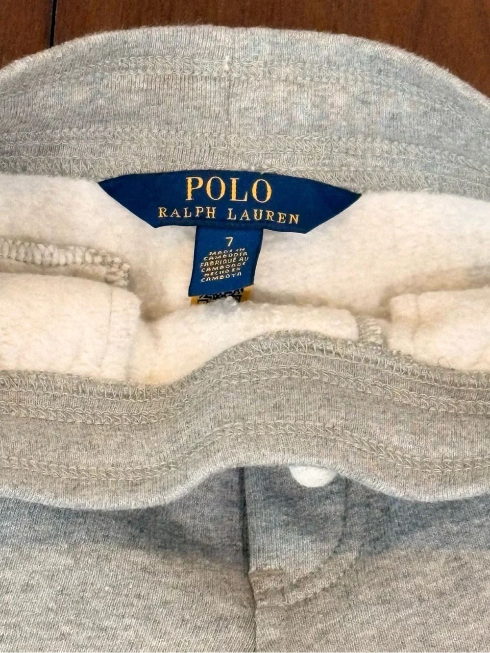 Ralph Lauren Light Gray Kids Jogger Sweatpants